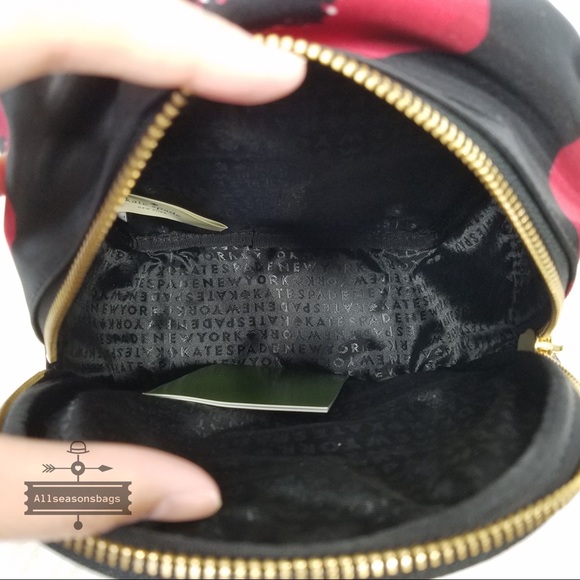 Kate Spade Mini Bradley Wilson Floral Backpack Blk - Picture 7 of 8